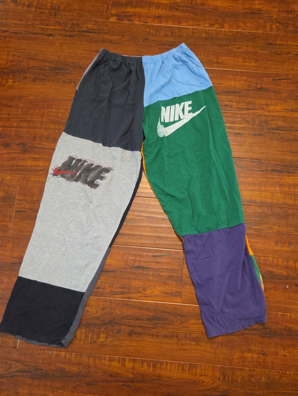Nike Patchwork Joggers - Green/Gray/Blue/Purple/Black